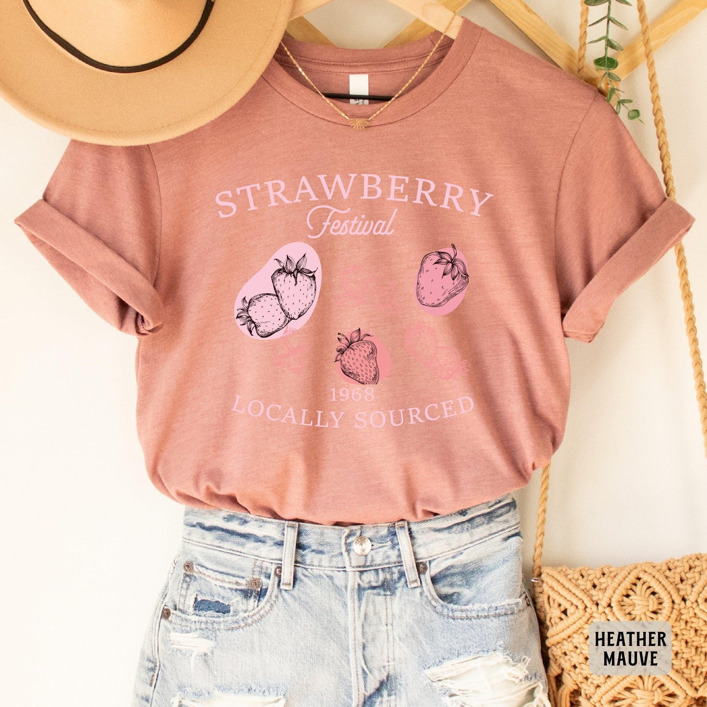 Strawberry Festival Shirt Funny Fruit Themed Shirt Retro Berry Shirt Farmer Gift Strawberry Lovers Shirt