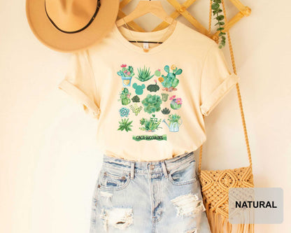 Cactus Plants Shirt Botanical Shirt Gardening Shirt Cute Succulent Shirt