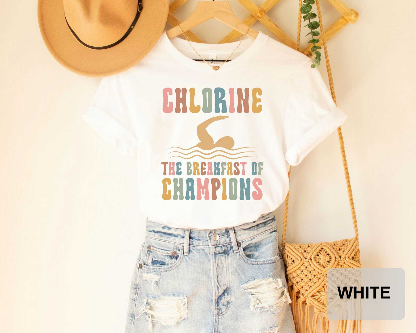 Chlorine The Breakfast of Champions T-shirt Swimmer Gift Swim Team Shirt Swim Life Funny Swim Shirt