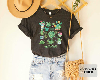 Cactus Plants Shirt Botanical Shirt Gardening Shirt Cute Succulent Shirt