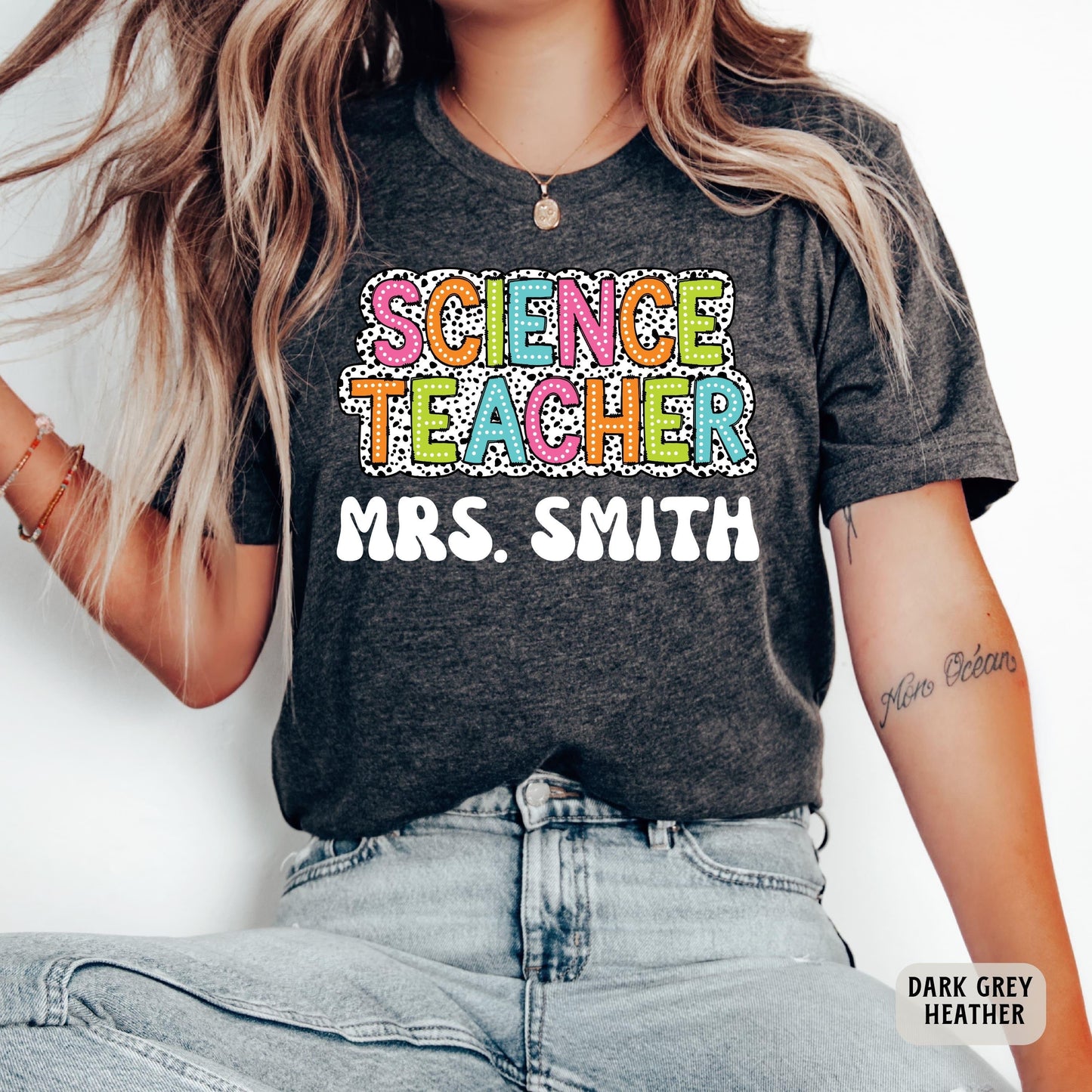 Custom Science Teacher Shirt Personalized Name Scientist Shirt Women Science Lover Shirt