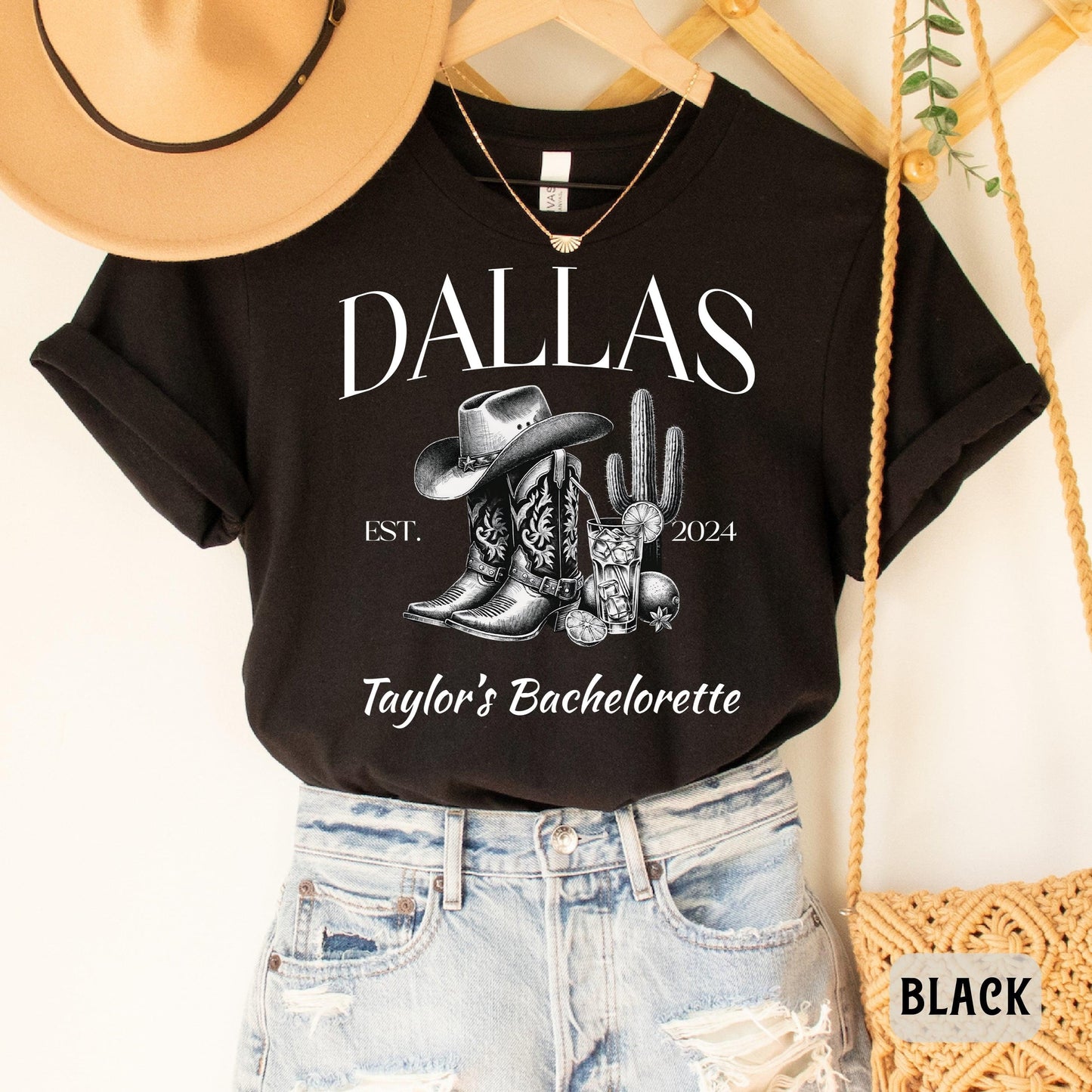 Custom Location Bachelorette Shirt Bachelor Party Shirt Western Bridal Party Shirt Team Bride Shirt