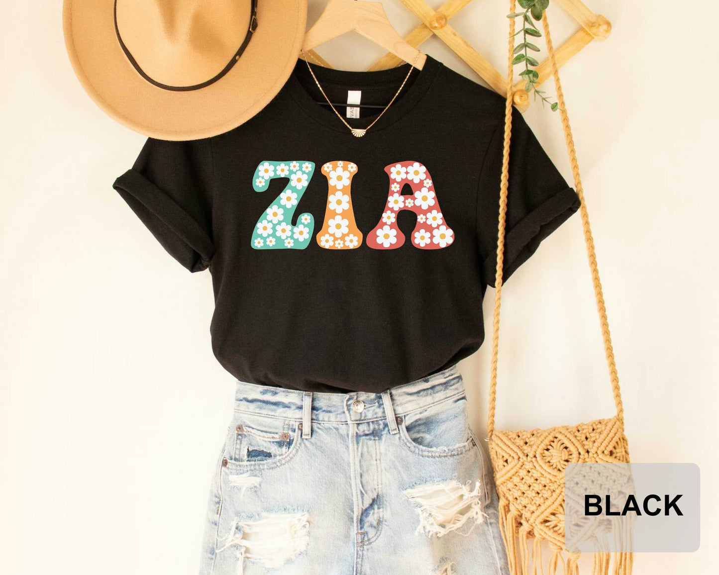 Floral Zia Shirt Gift from Grandkids Mom Life Shirt Gammy Life Shirt Grandma Gift