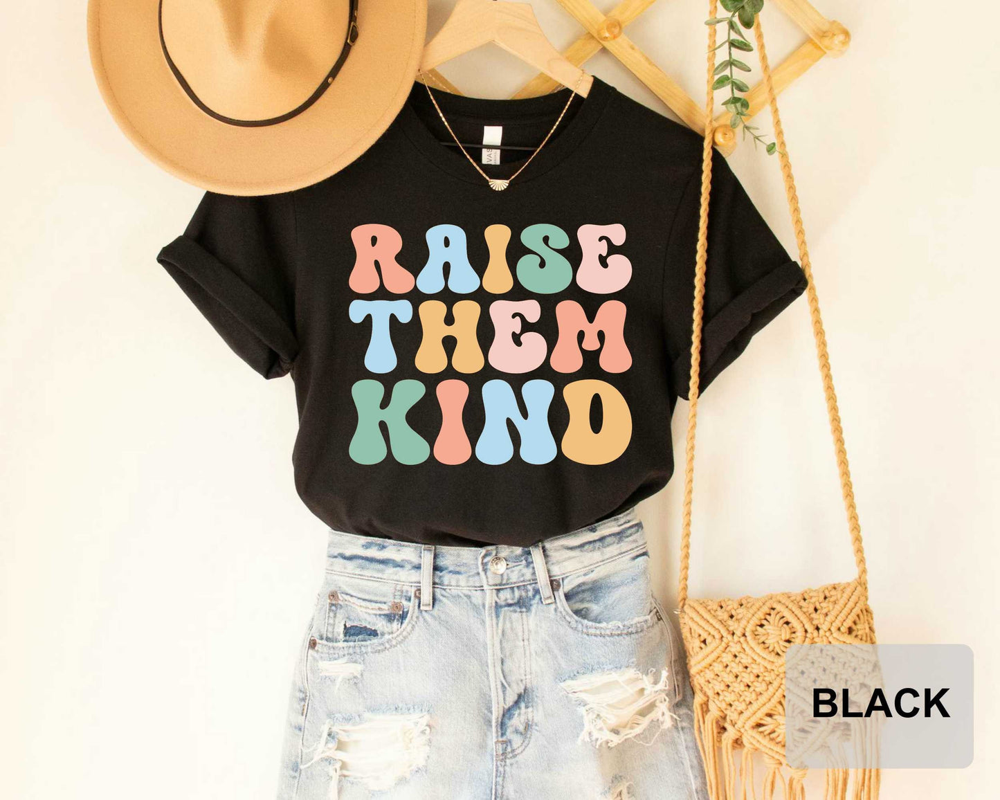 Raise Them Kind Shirt Motherhood Shirt Kindness Shirt Mother's Day Gift Be A Kind Human T-Shirt