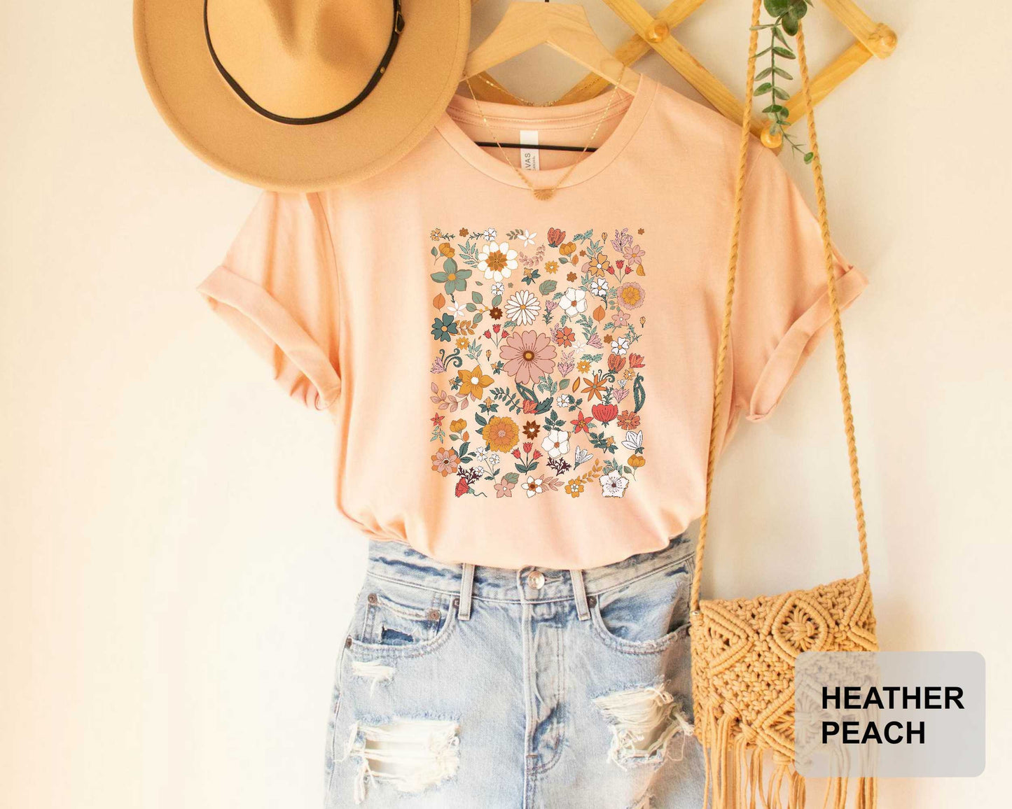 Wildflower Shirt Nature Lover Shirt Botanical Shirt Ladies Shirt Floral Shirt