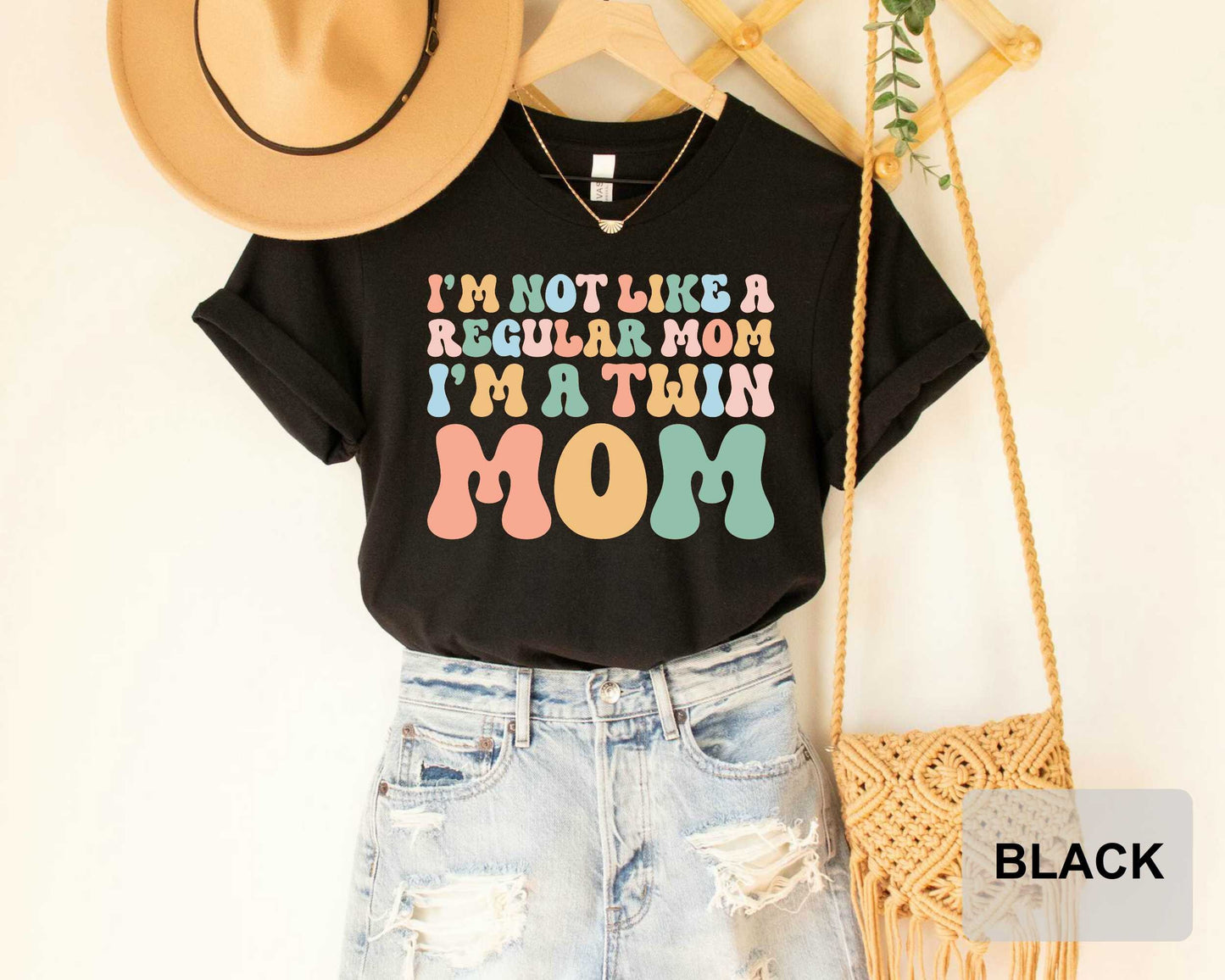 Twin Mom Shirt I'm Not Like A Regular Mom I'm A Twin Mom Shirt Baby Announcement T-shirt Mothers Day Shirt