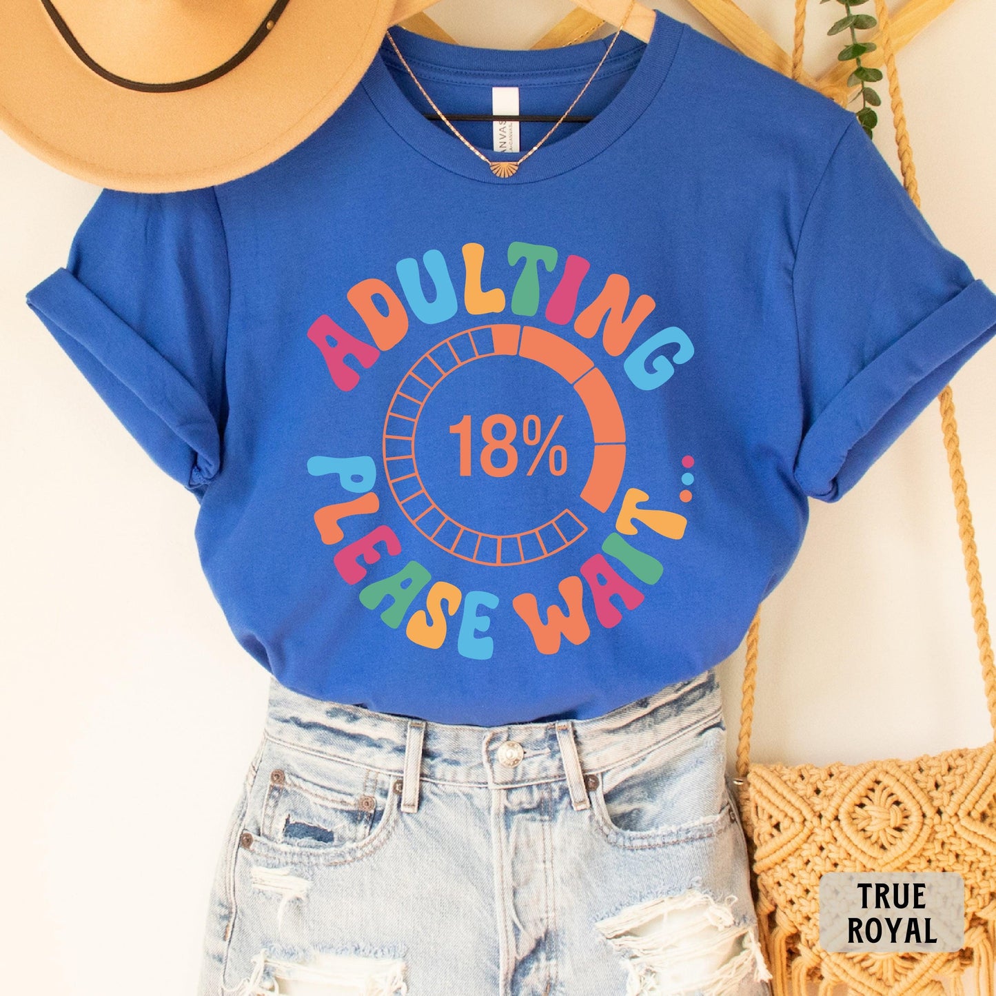 Funny Teenager Birthday Shirt Adulting Please Wait Shirt Sarcastic Adult Shirt Birthday Party Shirt