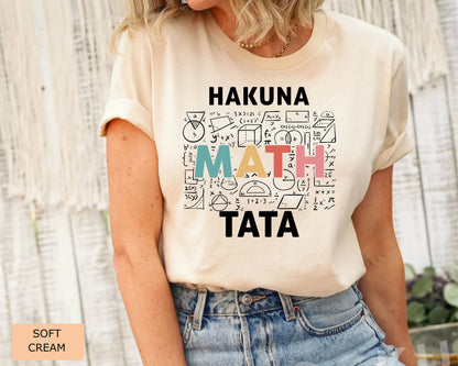 Funny Math Lover Shirt Hakuna Math Tata Shirt Mathematician Shirt Math Teacher Christmas Gift