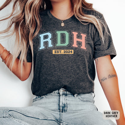 Custom RDH Year Shirt RDH Graduation Gift Dental Hygiene Shirt Dental Student Shirt