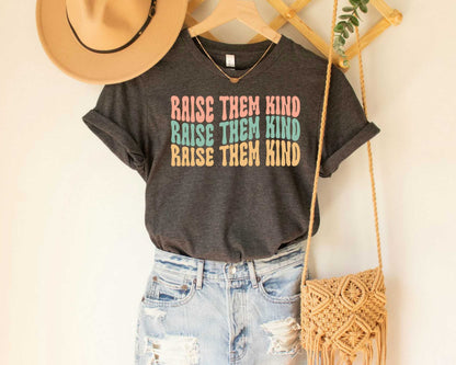 Raise Them Kind Shirt Motherhood Shirt Gift for Wife Mama Shirt First Mother's Day Gifts for Women Mom Life