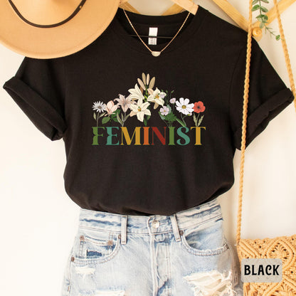 Floral Feminist Shirt Women Rights Shirt Feminist Gift Pro Choice Shirt Women Empowerment Shirt