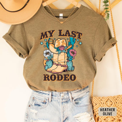 Western Bridal Party Shirt My Last Rodeo Shirt Lets Get Rowdy Shirt Country Bachelorette Shirt Cowgirl Bach Party Shirt