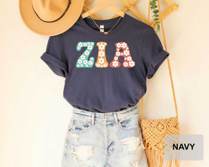 Floral Zia Shirt Gift from Grandkids Mom Life Shirt Gammy Life Shirt Grandma Gift