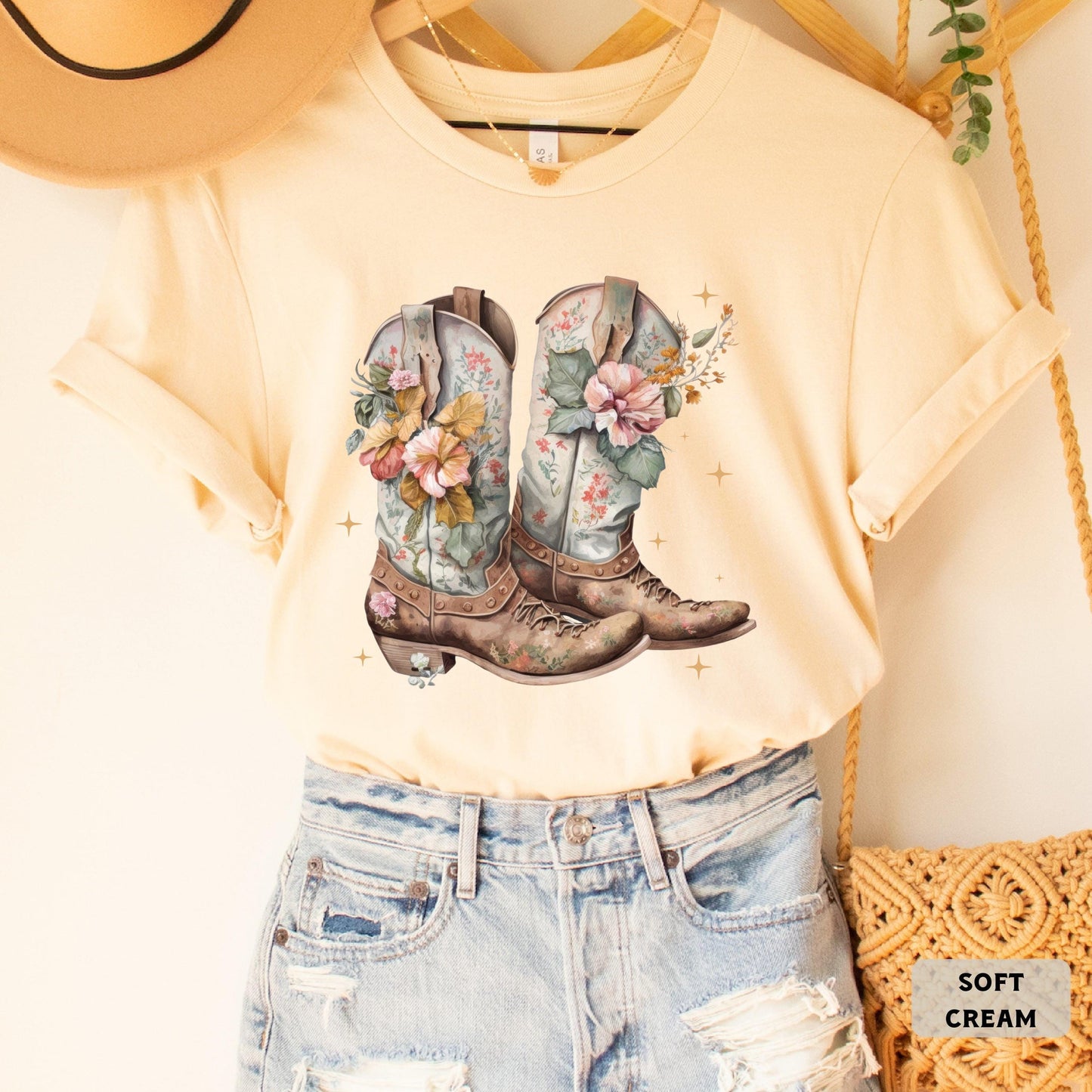 Cowgirl Boots Shirt Country Shirt Western Boots Shirt Country Concert Shirt Rodeo Shirt