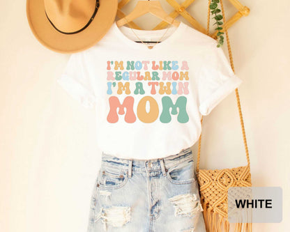 Twin Mom Shirt I'm Not Like A Regular Mom I'm A Twin Mom Shirt Baby Announcement T-shirt Mothers Day Shirt