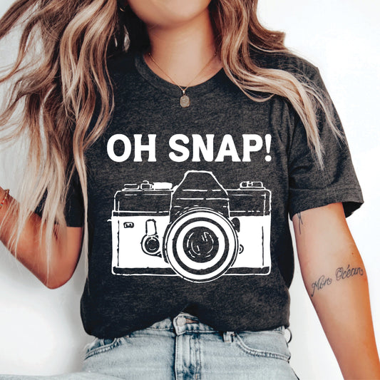 Camera Lover Shirt Oh Snap Shirt DSLR Photographer Shirt Story Teller Shirt Photography Shirt