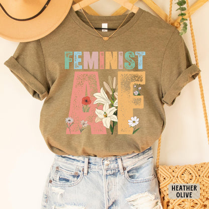 Feminist AF Shirt Women Power Shirt Feminist People Gift Nasty Woman Shirt Equal Rights Shirt