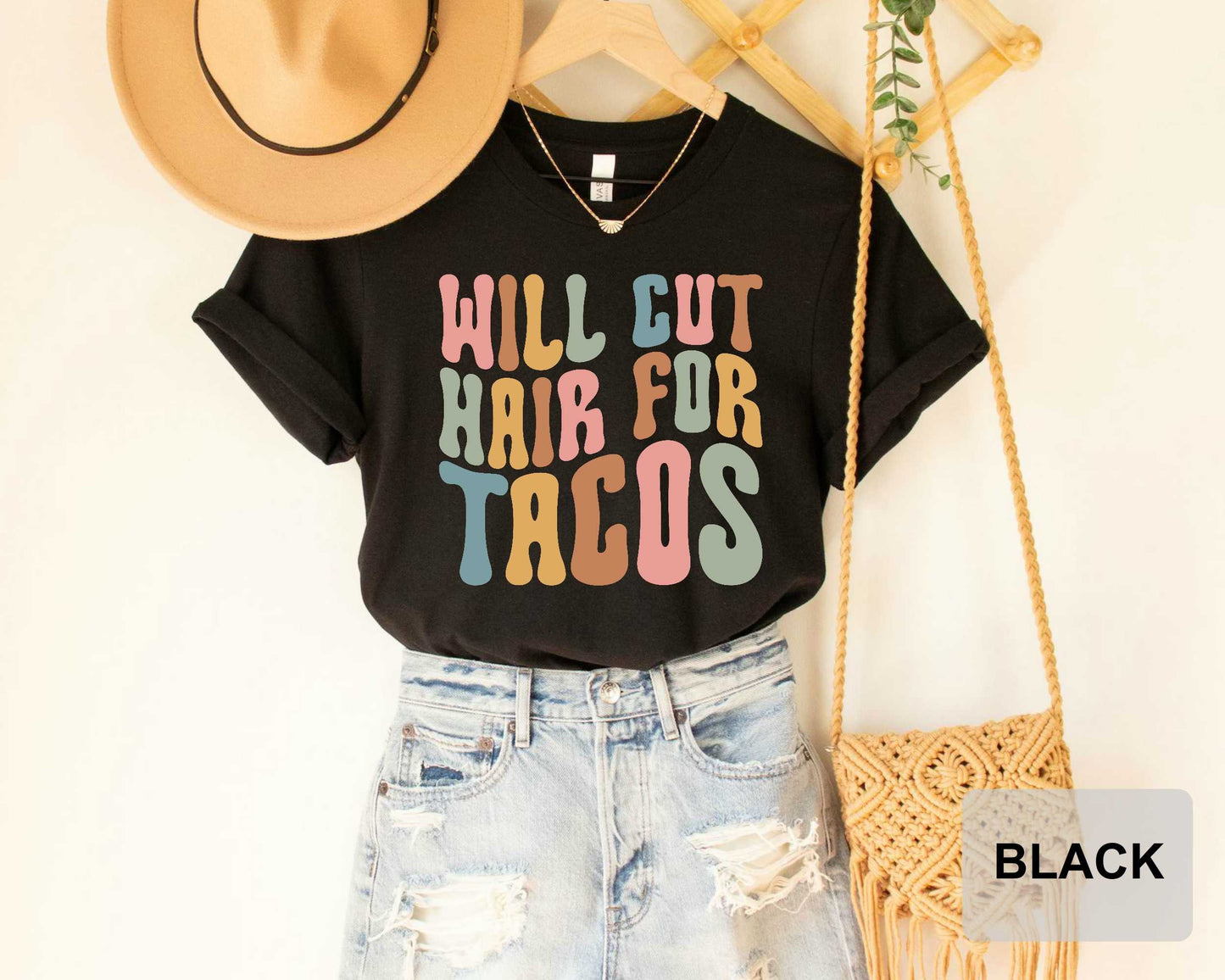 Hair Stylist Shirt Hairdresser Shirt Will Cut Hair For Tacos Funny Hairstylist Shirt Beauty Salon Wear