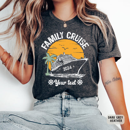 Custom Family Cruise Shirt Family Matching Vacation Shirt Crusie Squad Shirt Women Vacation Shirt