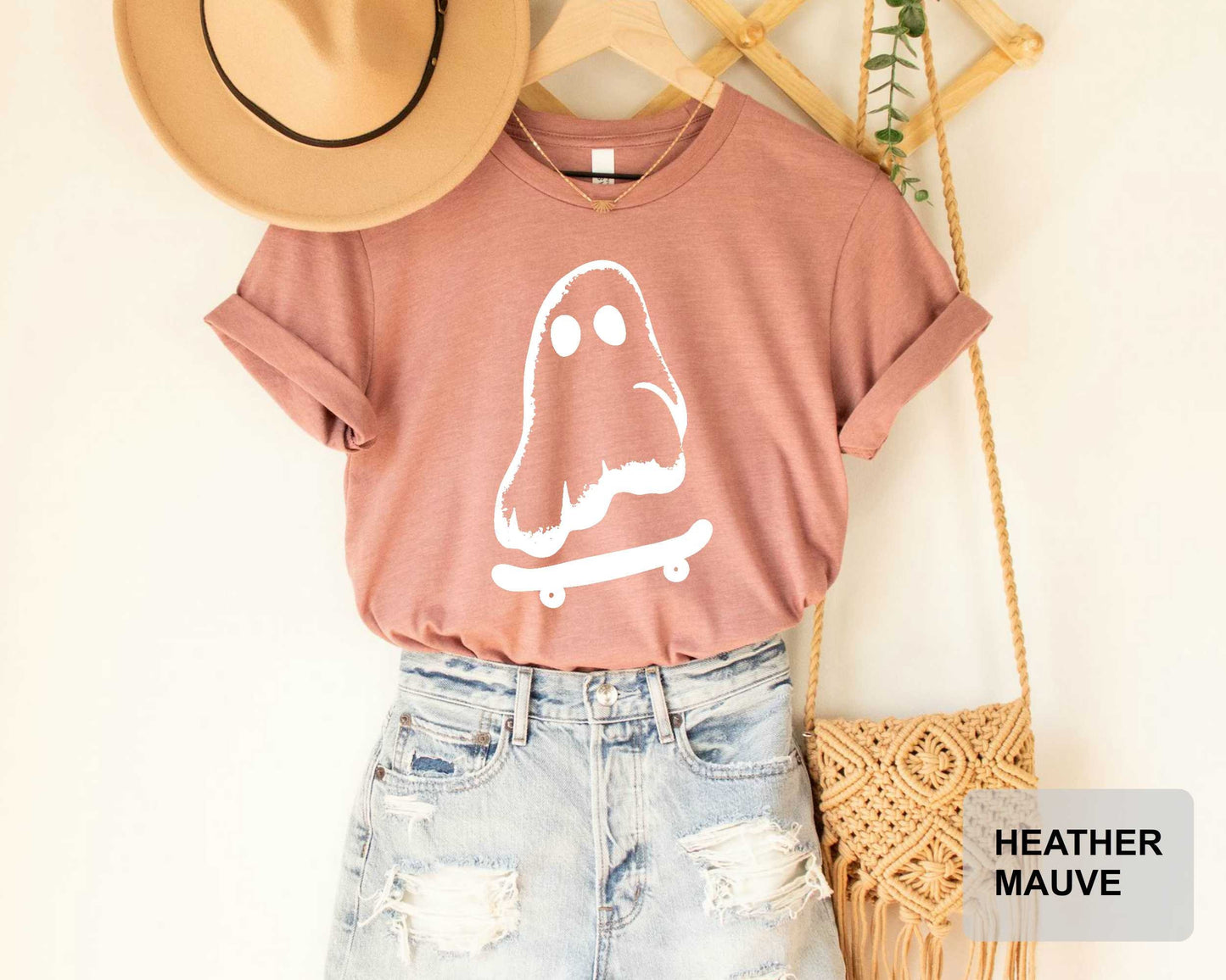 Ghost Skateboarder Shirt Halloween Shirt, Funny Skateboard Shirt Skate Roller