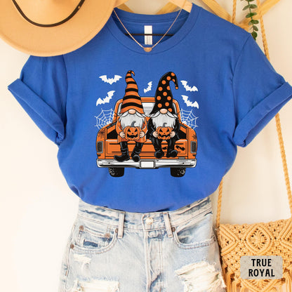 Gnome Truck Shirt Halloween Party Shirt Trick or Treat Shirt Fall Gnome Shirt Halloween Pumpkin Shirt