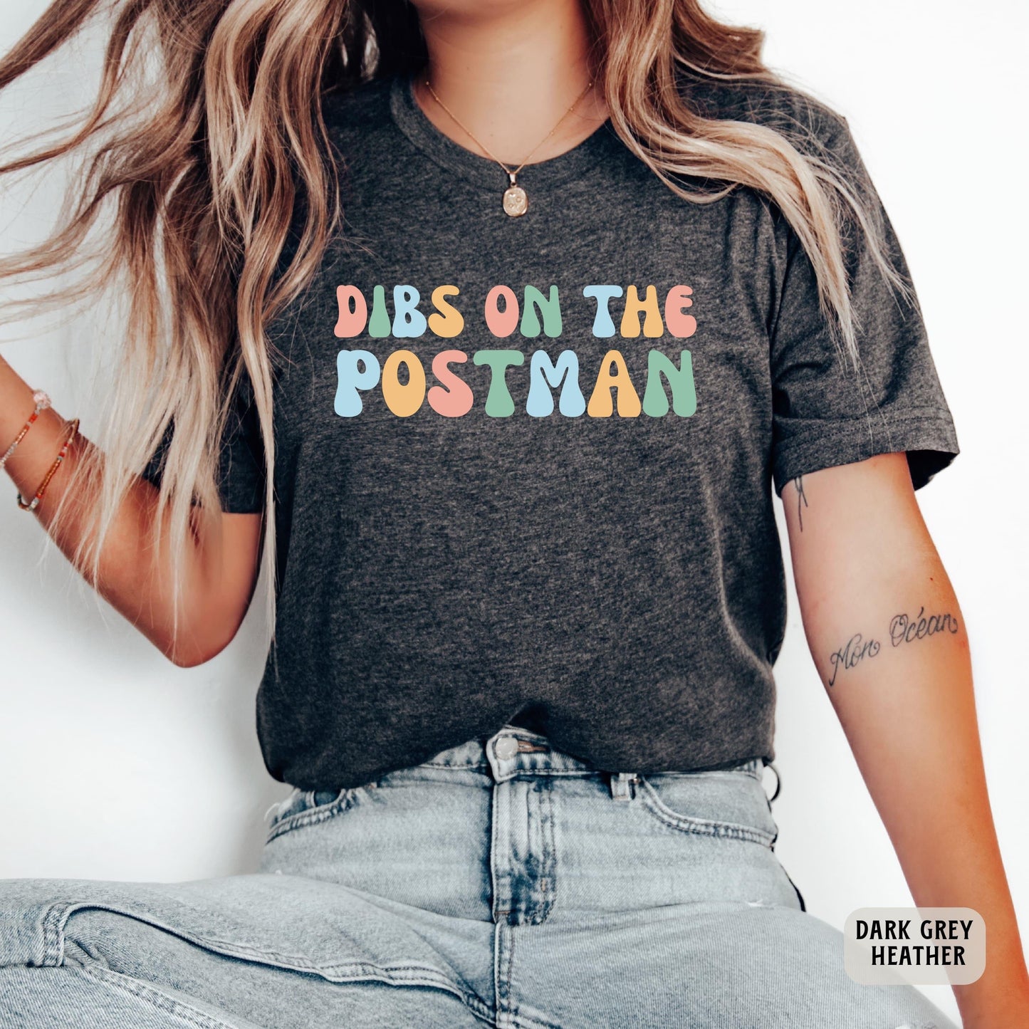 Postal Worker Shirt Dibs On The Postman Shirt Mail Carrier Gift Mailman Wife Shirt Funny Postman Shirt