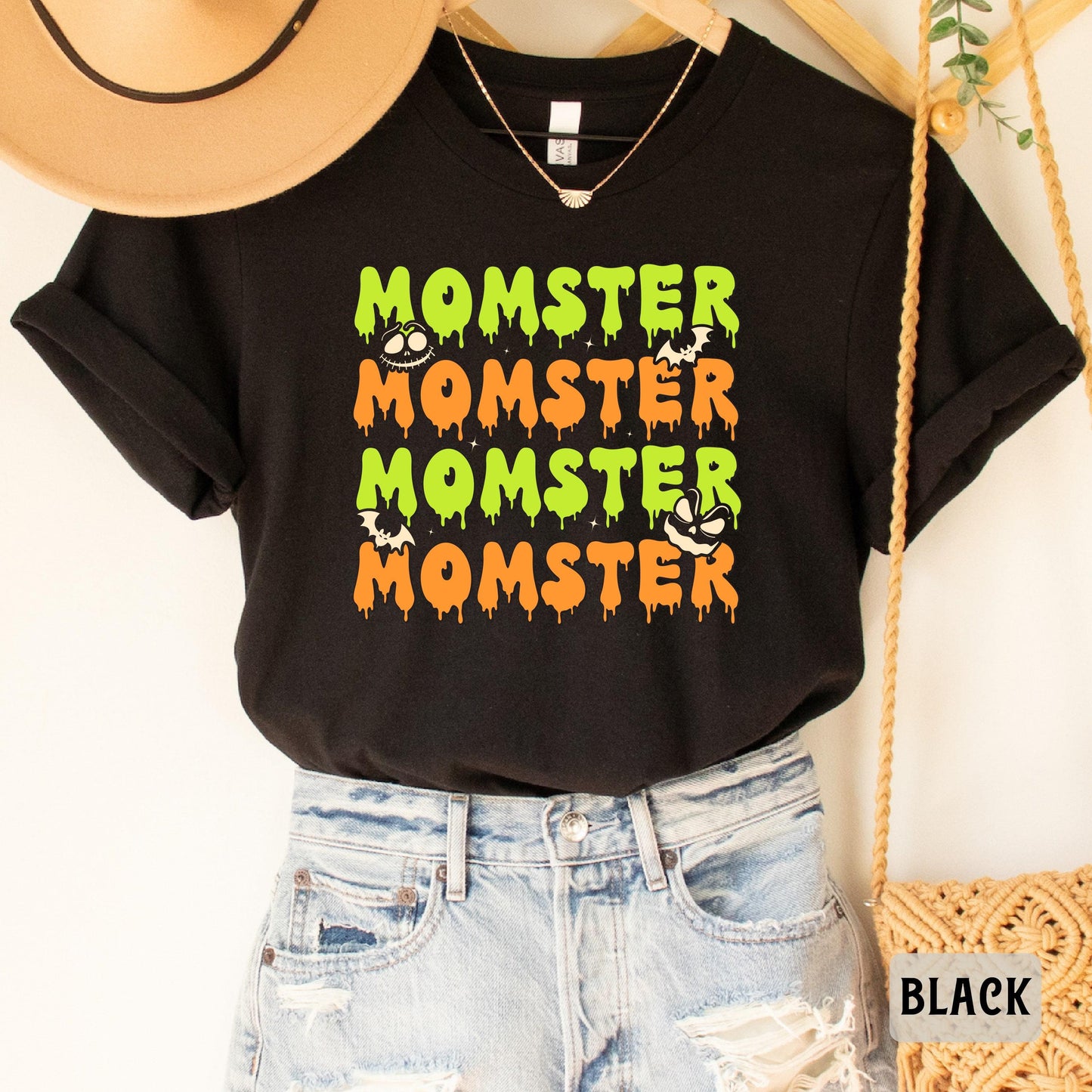 Momster Halloween Shirt Fall Shirt For Women Spooky Shirt Funny Halloween Shirt Tis the Season Shirt