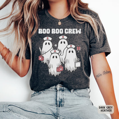 Halloween Nurse Shirt Boo Boo Crew Shirt Scary Vibes Shirt Nurse Fall Shirt Ghost Nurse Shirt