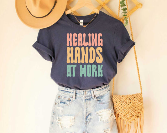 Reiki Energy Shirt Healing Hands At Work Shirt Celestial Shirt Reiki Healing Shirt