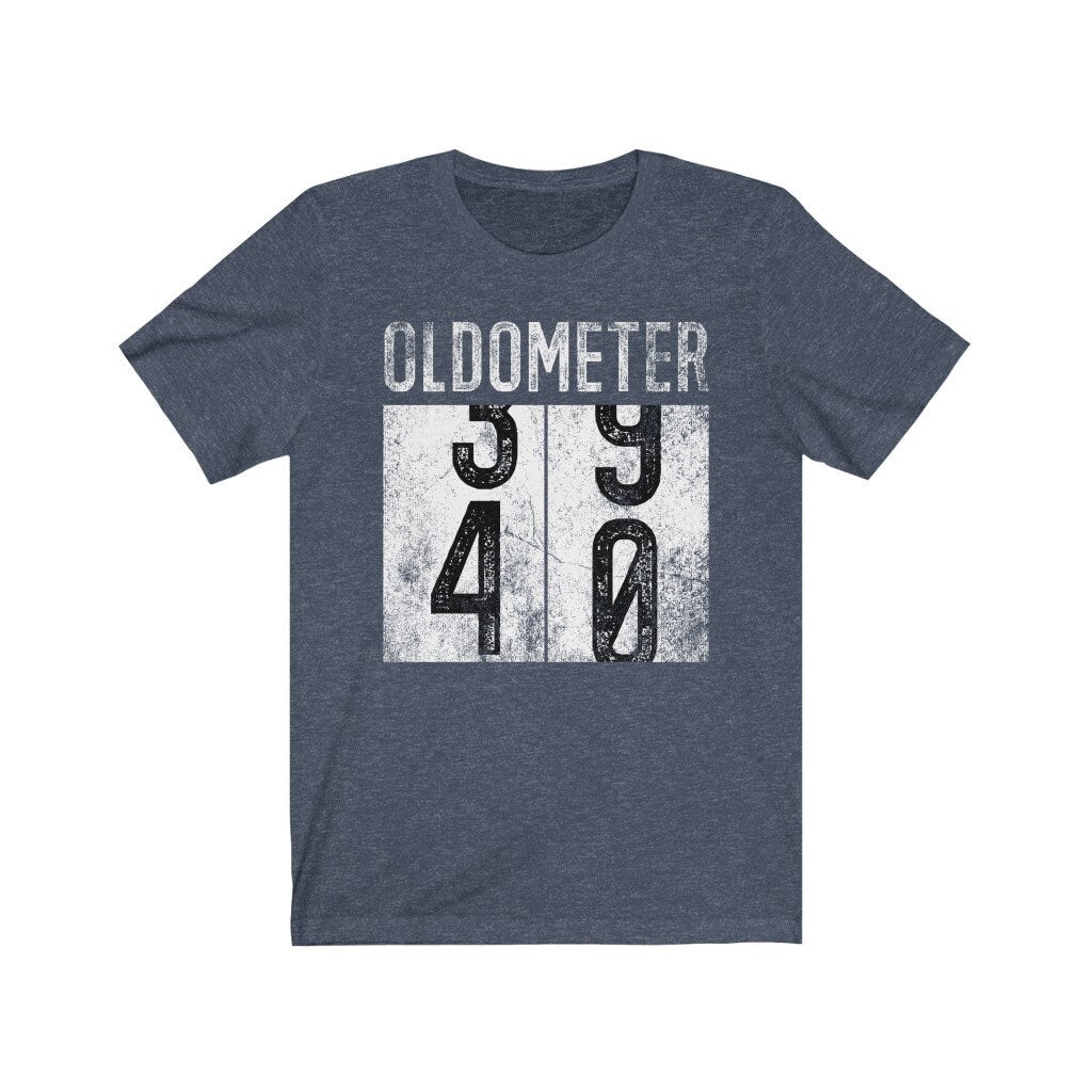 Oldometer 40 Shirt, Funny 40th Birthday Shirt