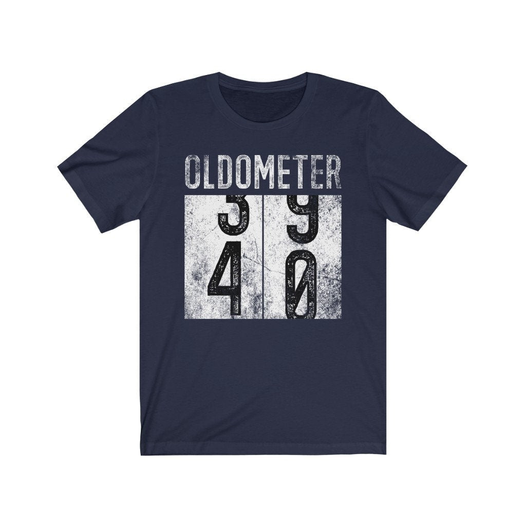 Oldometer 40 Shirt, Funny 40th Birthday Shirt