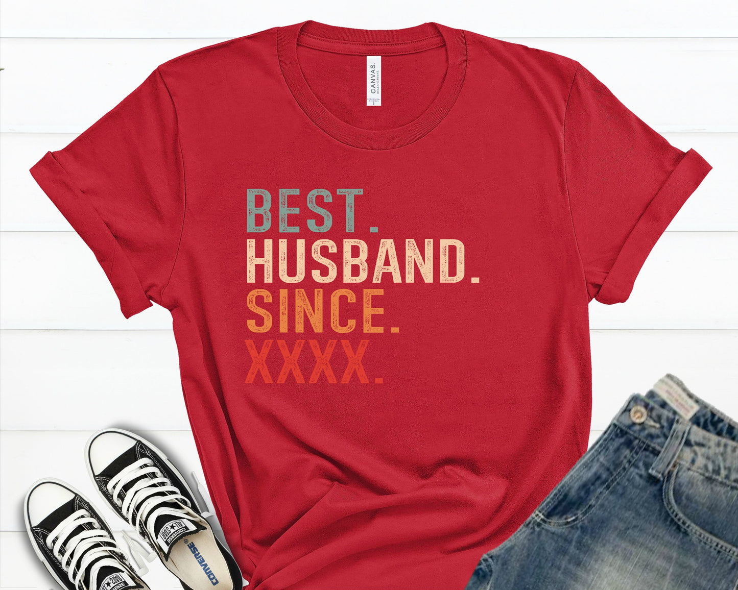 Anniversary Gift for Husband Wife Shirt - Couple Wedding Anniversary Gift - Best Husband Since Shirt - Hubby Wifey Macthing Shirts