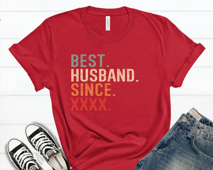 Anniversary Gift for Husband Wife Shirt - Couple Wedding Anniversary Gift - Best Husband Since Shirt - Hubby Wifey Macthing Shirts