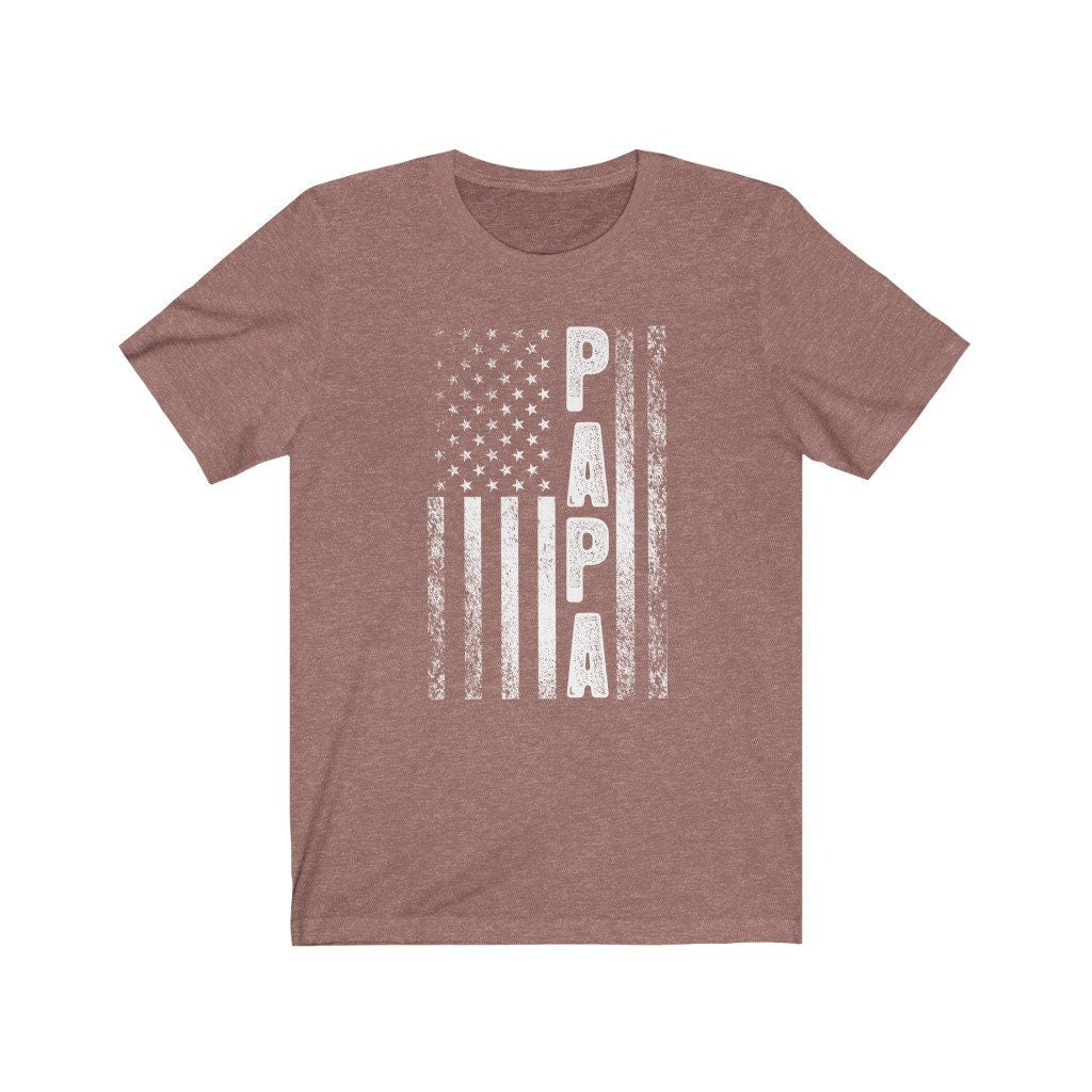Papa American Flag Shirt, Papa Tshirt