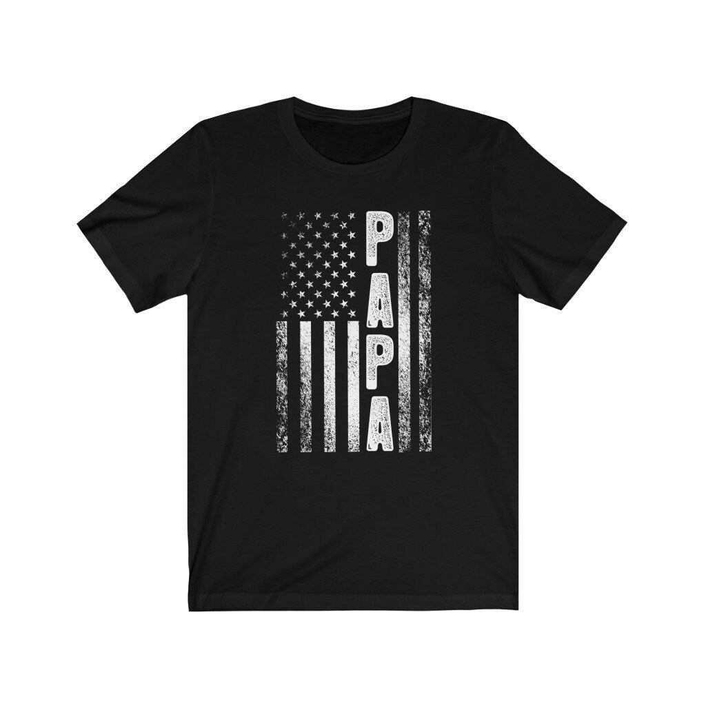 Papa American Flag Shirt, Papa Tshirt