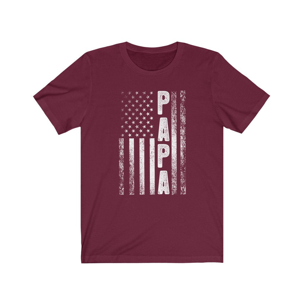 Papa American Flag Shirt, Papa Tshirt
