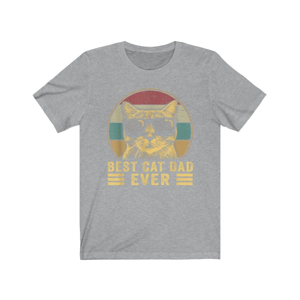 Funny Cat Dad Graphic Tee, Father's Day Gift