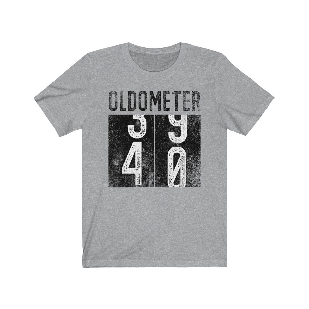 Oldometer 40 Shirt, Funny 40th Birthday Shirt