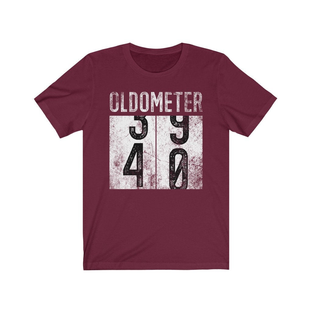 Oldometer 40 Shirt, Funny 40th Birthday Shirt