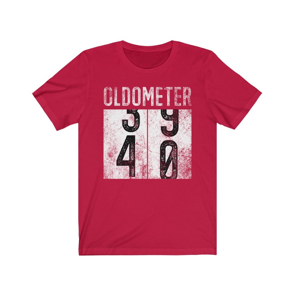 Oldometer 40 Shirt, Funny 40th Birthday Shirt