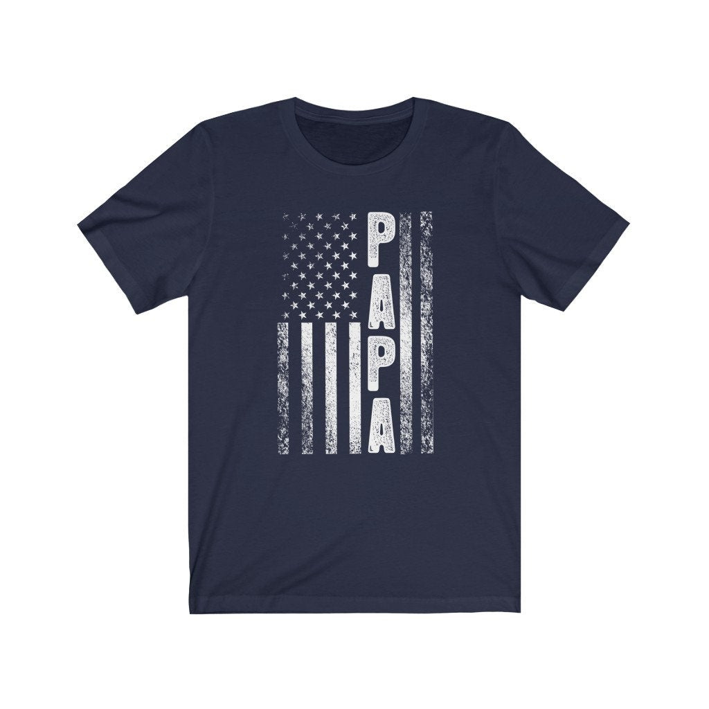 Papa American Flag Shirt, Papa Tshirt