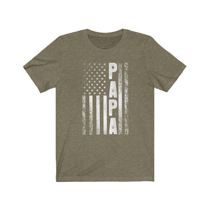 Papa American Flag Shirt, Papa Tshirt