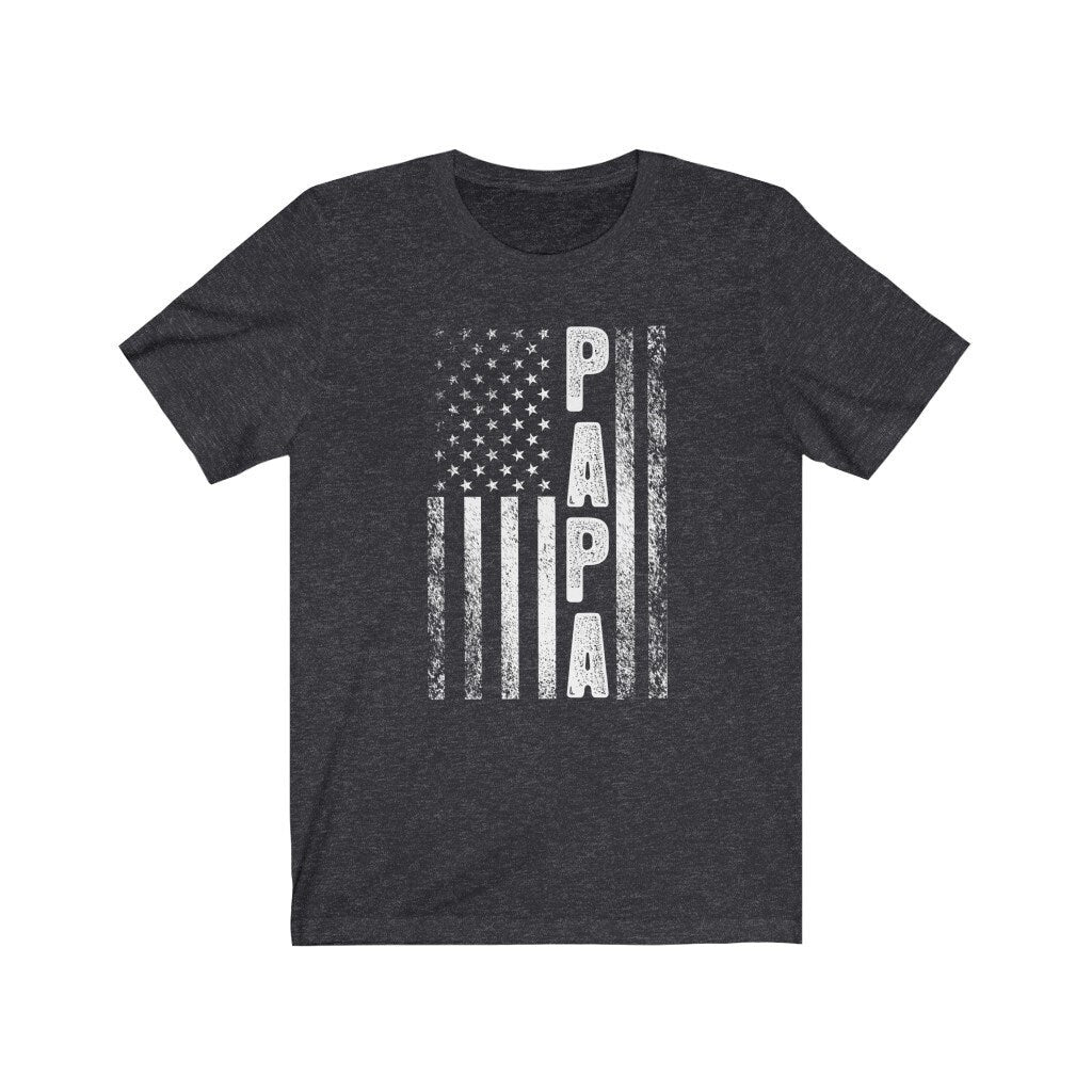 Papa American Flag Shirt, Papa Tshirt