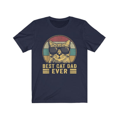 Funny Cat Dad Graphic Tee, Father's Day Gift