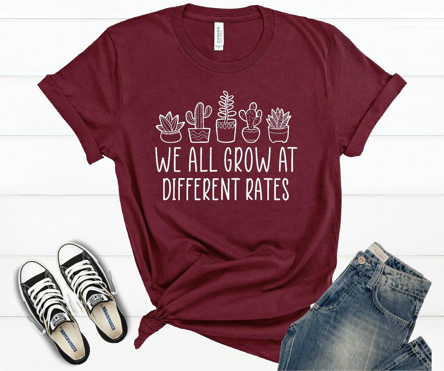 We All Grow Cactus Teacher Shirt - SPED Counselor Tee