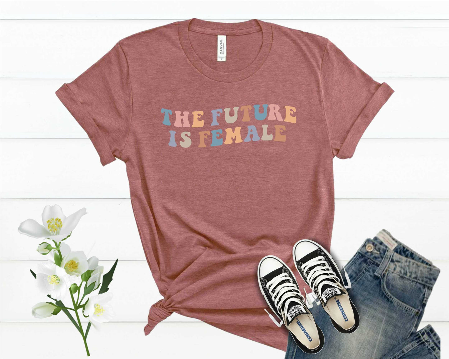The Future Is Female Shirt - Retro Feminism Comfort Colors Tee