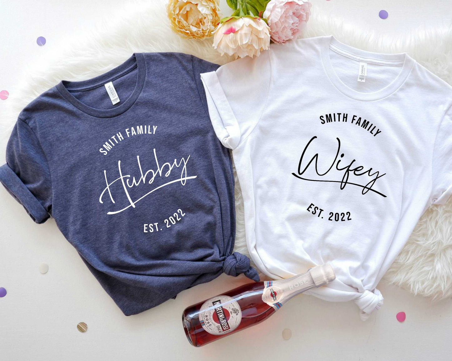 Custom Wifey Hubby Shirts: Personalized Couples Honeymoon Gift