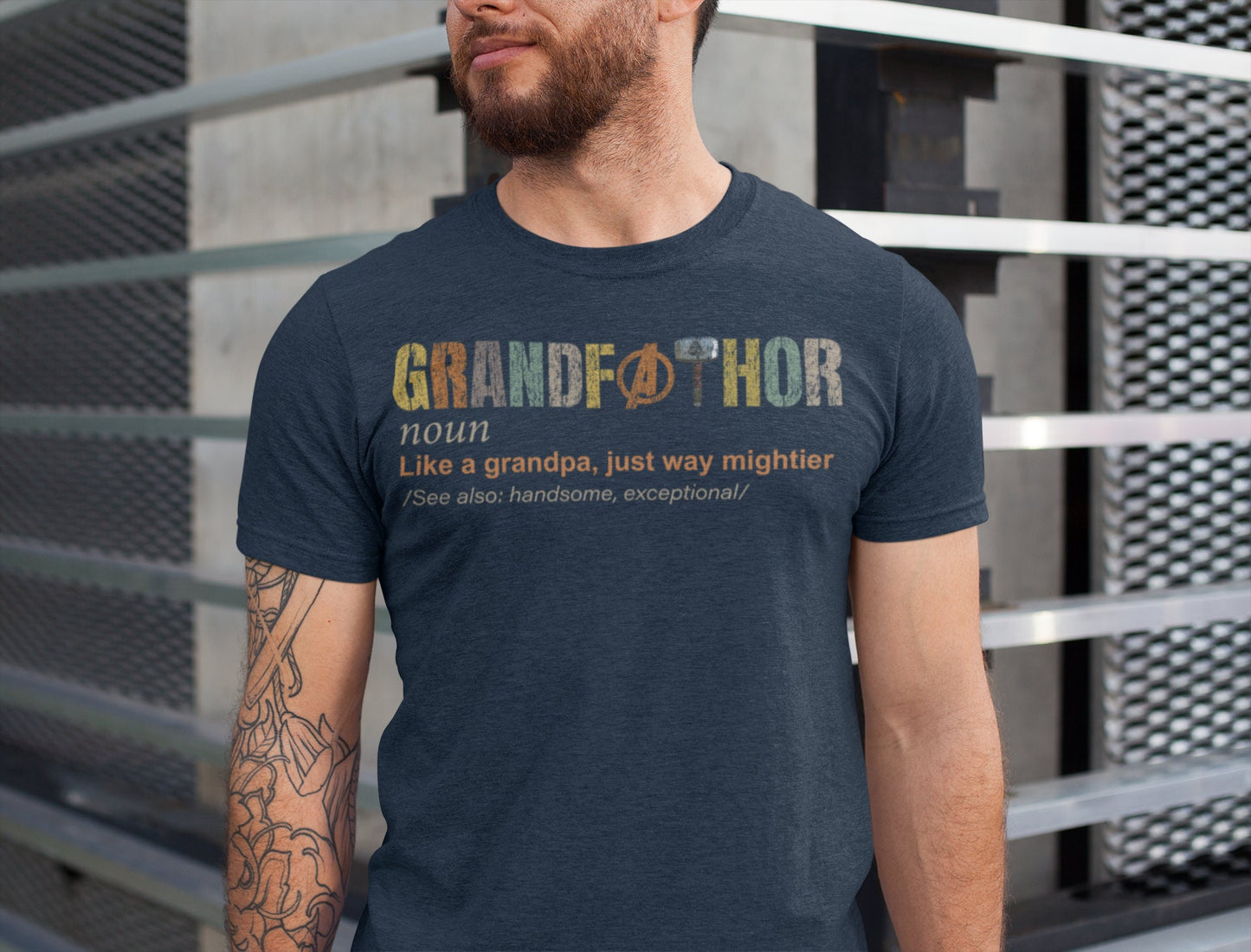 Grandfathor Definition T-Shirt, Grandpa Fathers Day Gift