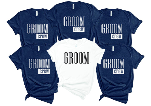 Groom Crew Shirt: Bachelor Party Cotton Tees