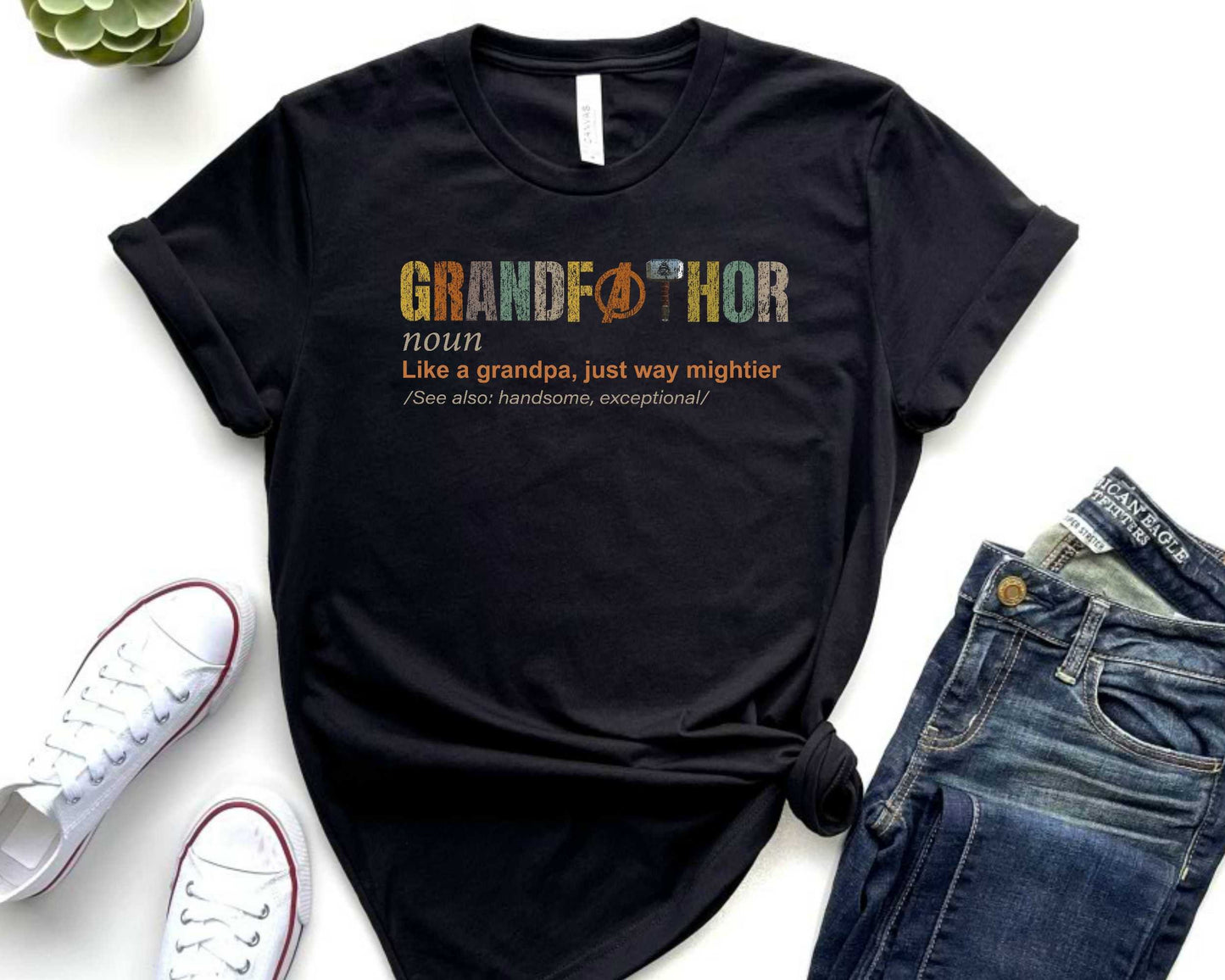 Grandfathor Definition T-Shirt, Grandpa Fathers Day Gift